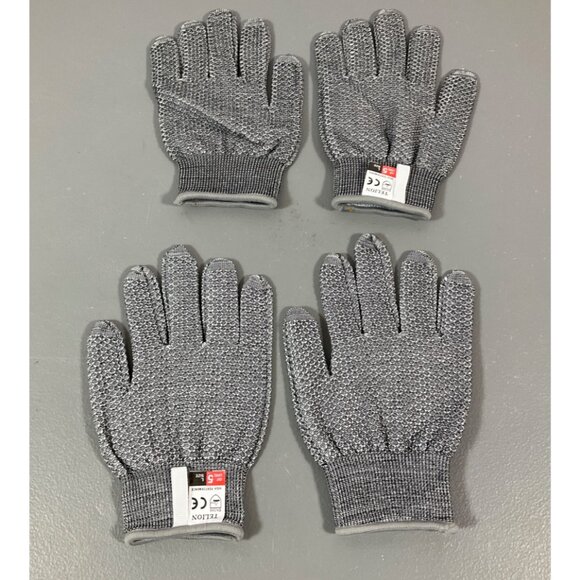 TELION Cut Resistant Gloves Large, EN388 Level 5 Protection, Food Safe, Pack of - Picture 5 of 6